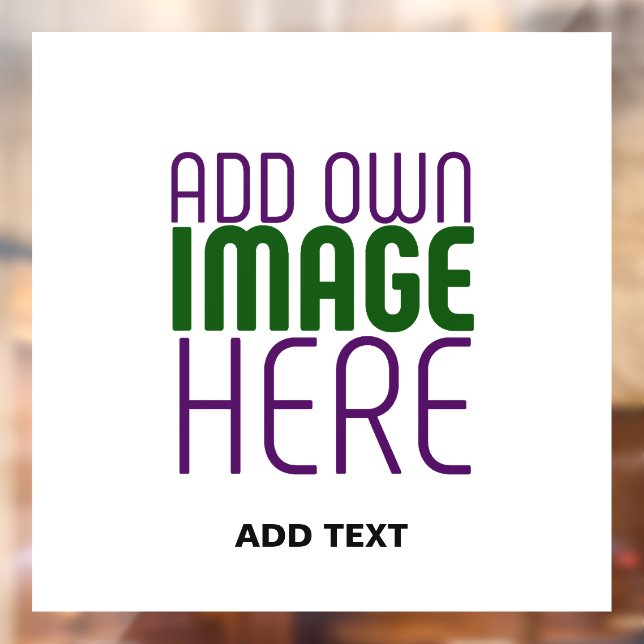 AUTOCOLLANT POUR FENÊTRE MODELE DE TEXTE D'IMAGE BLANC SIMPLE ÉDITABLE MODE (Feuille 2)