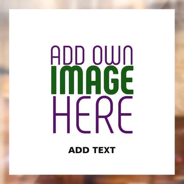 AUTOCOLLANT POUR FENÊTRE MODELE DE TEXTE D'IMAGE BLANC SIMPLE ÉDITABLE MODE (Feuille 2)