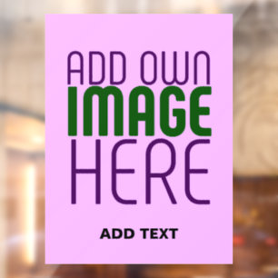 AUTOCOLLANT POUR FENÊTRE MODELE DE TEXTE D'IMAGE MAUVE SIMPLE ÉDITABLE MODE