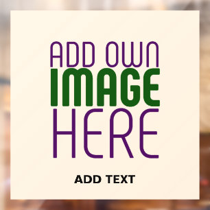 AUTOCOLLANT POUR FENÊTRE MODELE DE TEXTE D'IMAGE NATURELLE SIMPLE ÉDITABLE