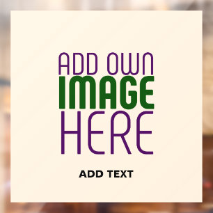 AUTOCOLLANT POUR FENÊTRE MODELE DE TEXTE D'IMAGE SIMPLE ÉDITABLE NATUREL MO