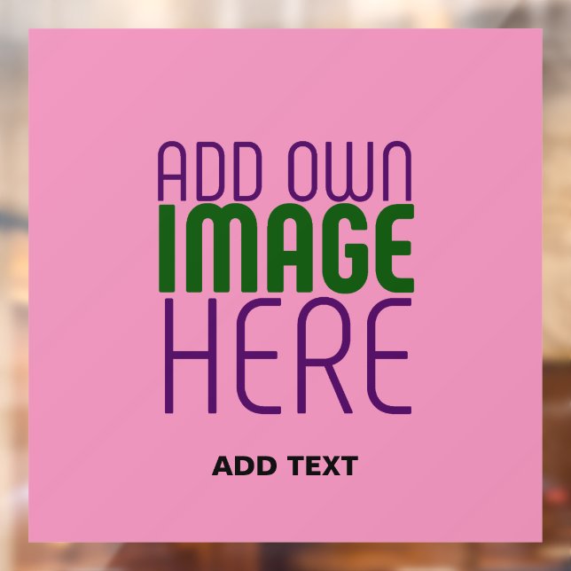 AUTOCOLLANT POUR FENÊTRE MODELE DE TEXTE IMAGE ROSE CHAUD MIGNON ÉDITABLE M (Feuille 2)
