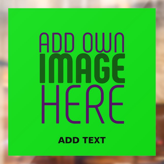 AUTOCOLLANT POUR FENÊTRE MODELE DE TEXTE IMAGE VERT CITRON ÉDITABLE MODERNE (Feuille 2)