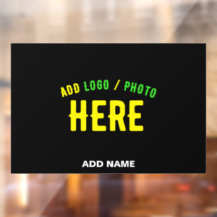 AUTOCOLLANT POUR FENÊTRE MODERNE ET MODERNE PERSONNALISABLE NOIR VÉRIFIÉ