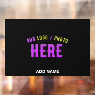 AUTOCOLLANT POUR FENÊTRE MODERNE ET MODERNE PERSONNALISABLE NOIR VÉRIFIÉ