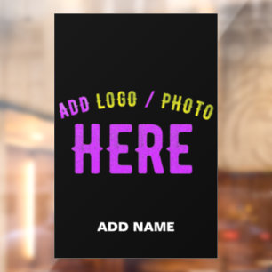 AUTOCOLLANT POUR FENÊTRE MODERNE ET MODERNE PERSONNALISABLE NOIR VÉRIFIÉ