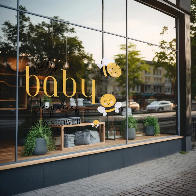 Autocollant Pour Fenêtre Moments abeilles : Bonjour Bébé Douche abeille (The Butterfly Studio
Bee-utiful Moments: Hello Baby Bee Shower Window Cling)