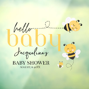 Autocollant Pour Fenêtre Moments Merveilleux : Bienvenue Bébé Bee Shower
