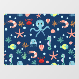 Autocollant Pour Fenêtre Monde marin