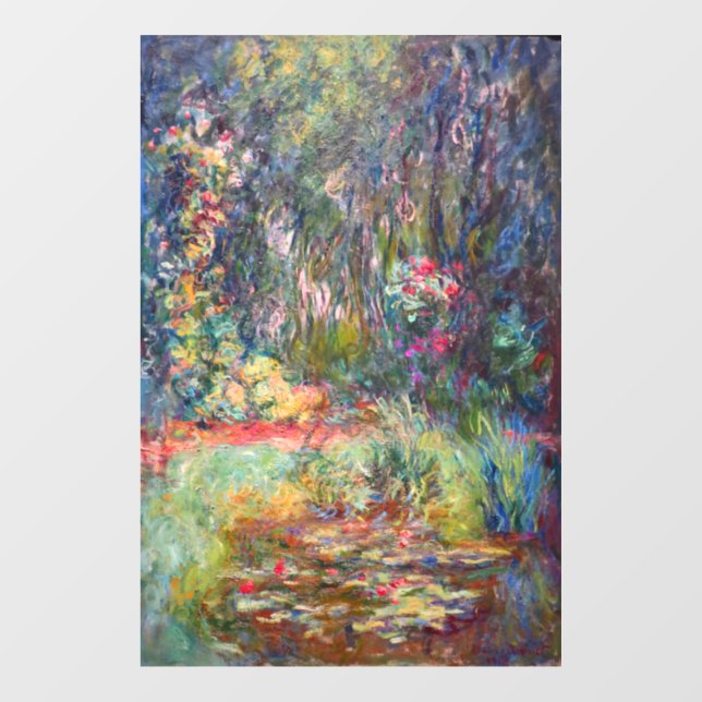 Autocollant Pour Fenêtre Monet Water Lily Pond (Feuille)