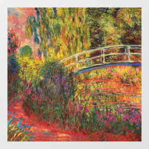 Autocollant Pour Fenêtre Monet Water Lily Pond et Water Irises