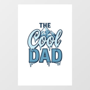 Autocollant Pour Fenêtre Montagne Cool Dad Graphisme Vintage_1
