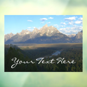 Autocollant Pour Fenêtre Montagnes de Jackson Hole (Parc national de Grand