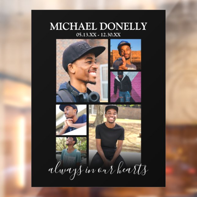 Autocollant Pour Fenêtre Monument commémoratif de collage photo moderne 6 (Feuille 2)