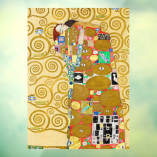 Autocollant Pour Fenêtre Mosaïque d'accomplissement de Klimt : Frise vintag