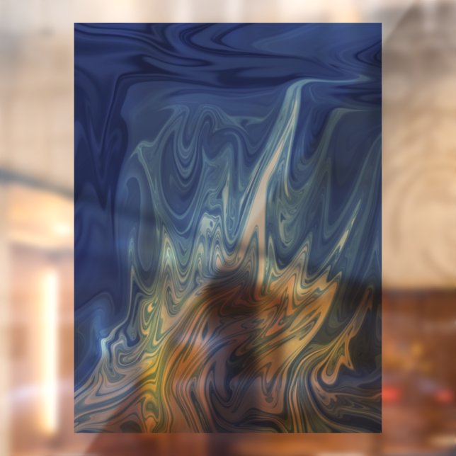 Autocollant Pour Fenêtre Motif abstrait aquarelle (Feuille 2)