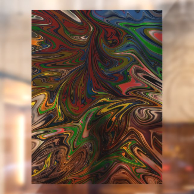 Autocollant Pour Fenêtre motif abstrait cool (Feuille 2)