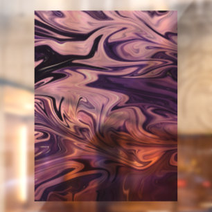 Autocollant Pour Fenêtre Motif d'art de galaxie bleue