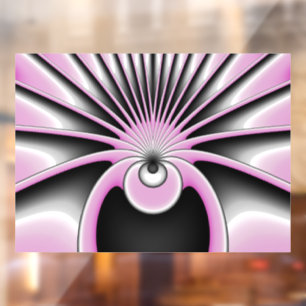 Autocollant Pour Fenêtre Motif d'art fractal Abstrait moderne