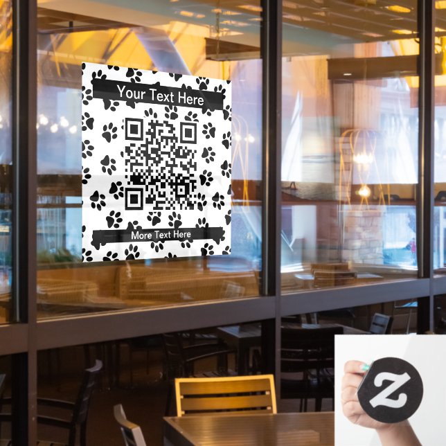 Autocollant Pour Fenêtre Motif De Pâtes, Paniers De Chien, Paniers De Chat, (Fenêtre du restaurant)