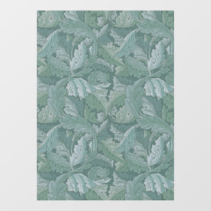 Autocollant Pour Fenêtre Motif feuille d'acanthe bleu sarcelle de William M