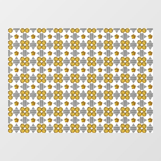 Autocollant Pour Fenêtre Motif jaune (Feuille)