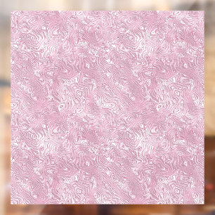 Autocollant Pour Fenêtre Motif Moire en Soie Marbrée en Rose Poussiéreux