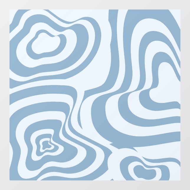 Autocollant Pour Fenêtre Motif Super Y2K rétro bleu (Feuille)