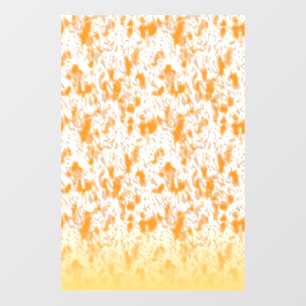 Autocollant Pour Fenêtre Motif textile avec orange et gol vibrants