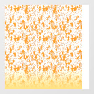 Autocollant Pour Fenêtre Motif textile avec orange et gol vibrants