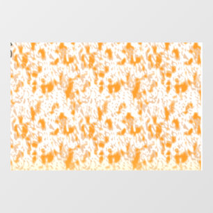 Autocollant Pour Fenêtre Motif textile avec orange et gol vibrants