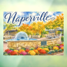 Naperville Illinois Fontaine de Pissenlit Riverwal