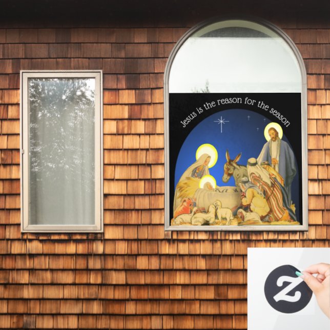 Autocollant Pour Fenêtre Nativity Window Cling (Fenêtre d'accueil)