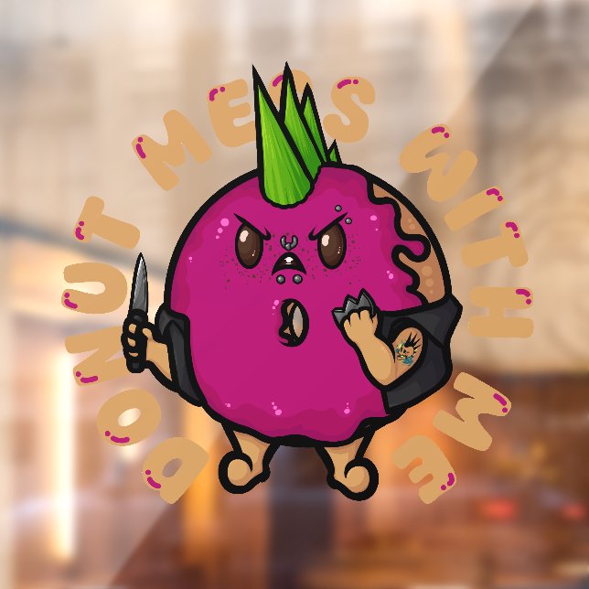 Autocollant Pour Fenêtre Ne touche pas à moi (Feuille 2)