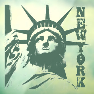 Autocollant Pour Fenêtre New York Decal Statue de la Liberté Cling de fenêt