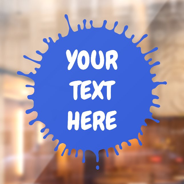 Autocollant Pour Fenêtre N'importe quelle couleur ou peinture bleue scinder (Feuille 2)