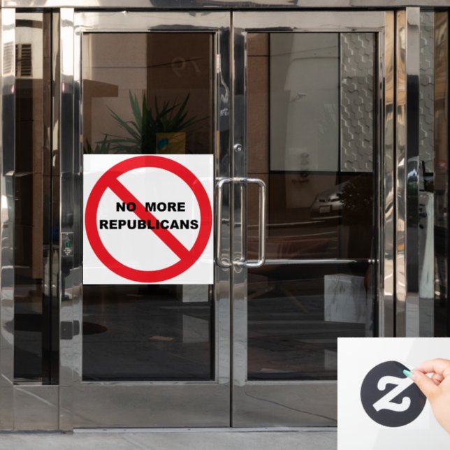 Autocollant Pour Fenêtre NO Repugs (Porte de bureau)