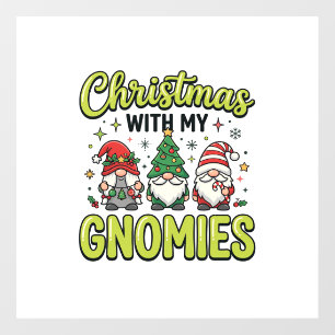 Autocollant Pour Fenêtre Noël avec mes lutins modèle gnome