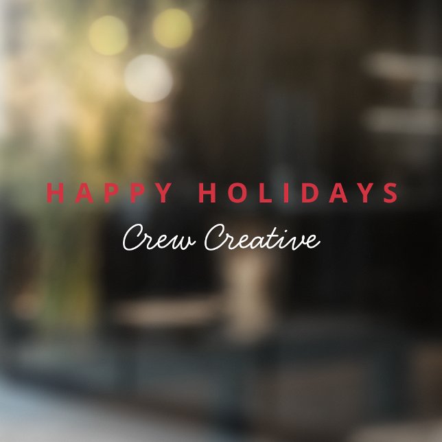 Autocollant Pour Fenêtre Noël des Entreprises | Joyuses Fêtes d'Entreprise (Créateur téléchargé)