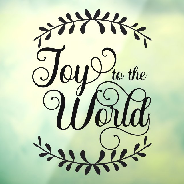 Autocollant Pour Fenêtre Noël Joie Au Monde Black Business (Feuille 3)