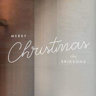 Autocollant Pour Fenêtre Noël tendance moderne Élégant manuscrit