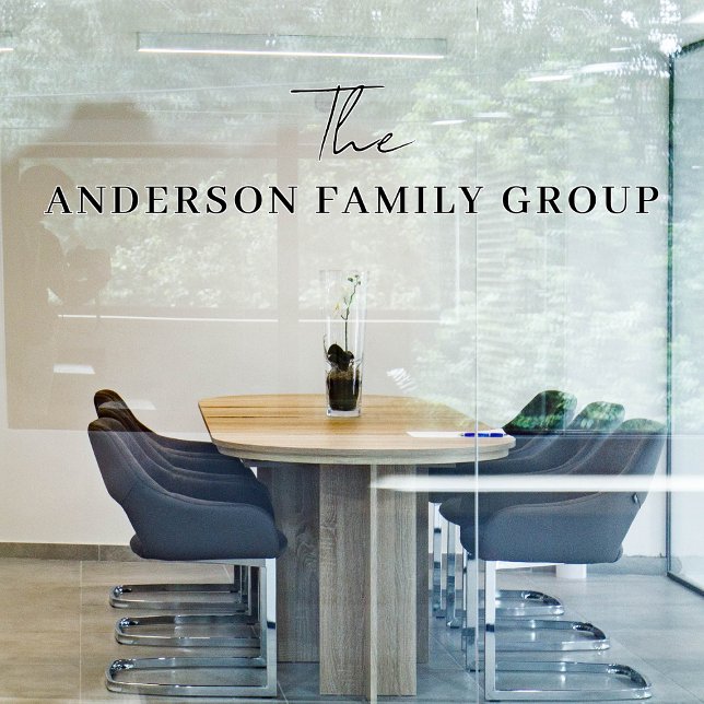 Autocollant Pour Fenêtre Nom commercial de l'entreprise Marque professionne (Créateur téléchargé)