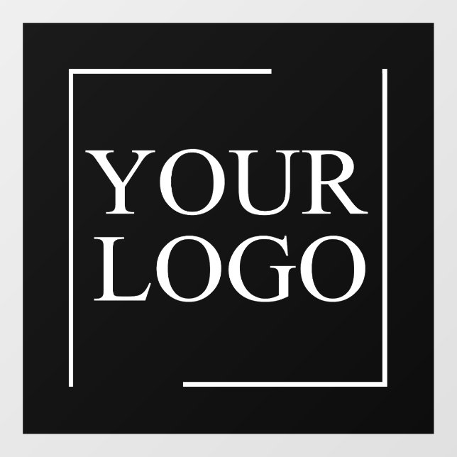 Autocollant Pour Fenêtre Nom de l'entreprise Ajouter un logo Entreprise Pro (Feuille)