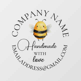 Autocollant Pour Fenêtre nom de l'entreprise cute bee design