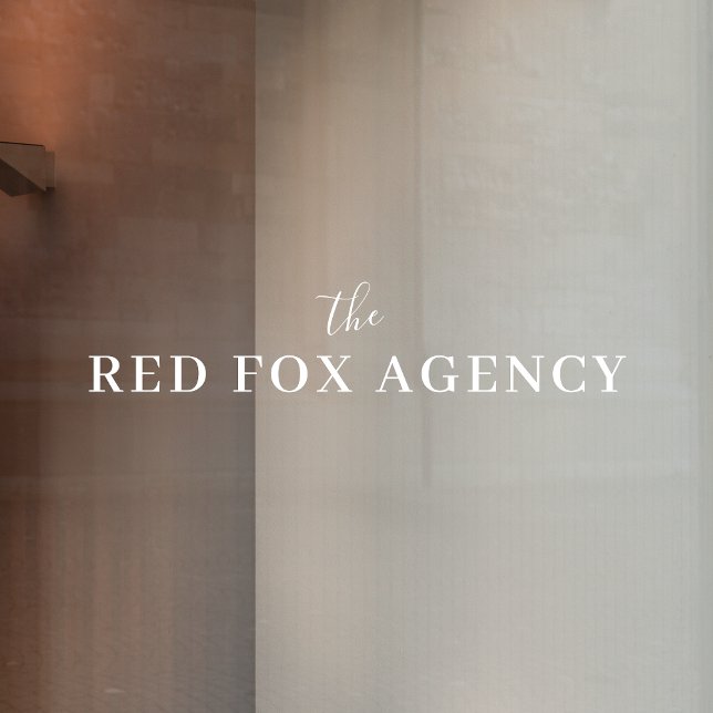 Autocollant Pour Fenêtre Nom de l'entreprise | Marque de l'entreprise (Créateur téléchargé)