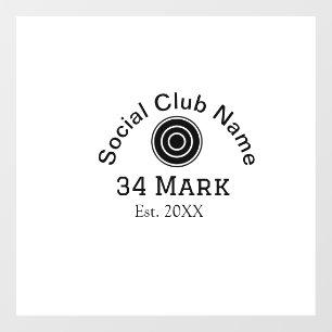 Autocollant Pour Fenêtre Nom du club social ajouter nom du joueur d'équipe 