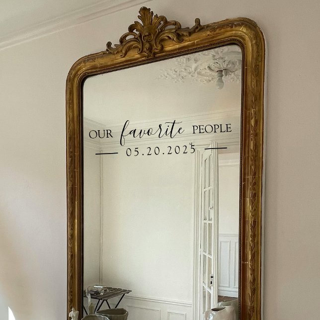Autocollant Pour Fenêtre Notre Mariage préféré Miroir Decal (Créateur téléchargé)