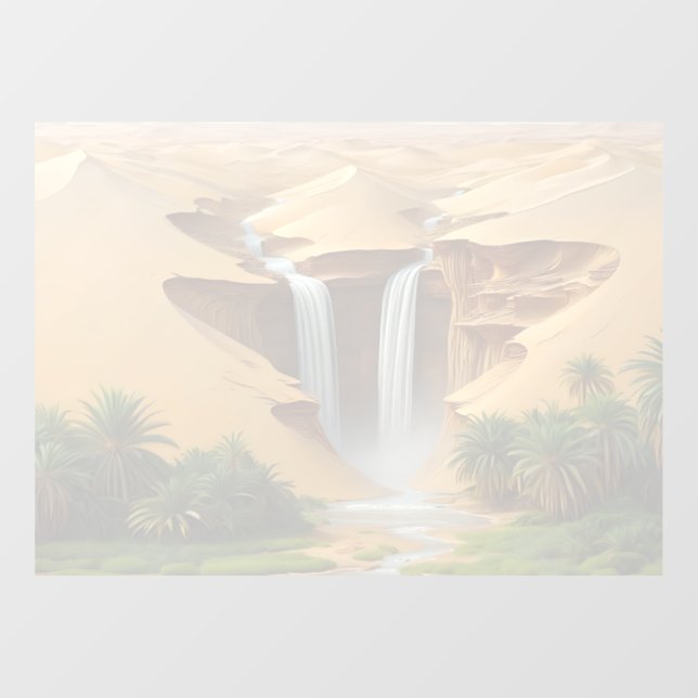 Autocollant Pour Fenêtre Oasis d'Espoir (Feuille)