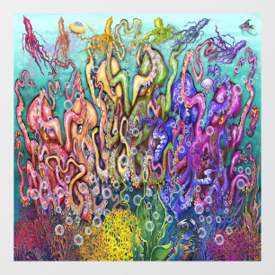 Autocollant Pour Fenêtre Octopi