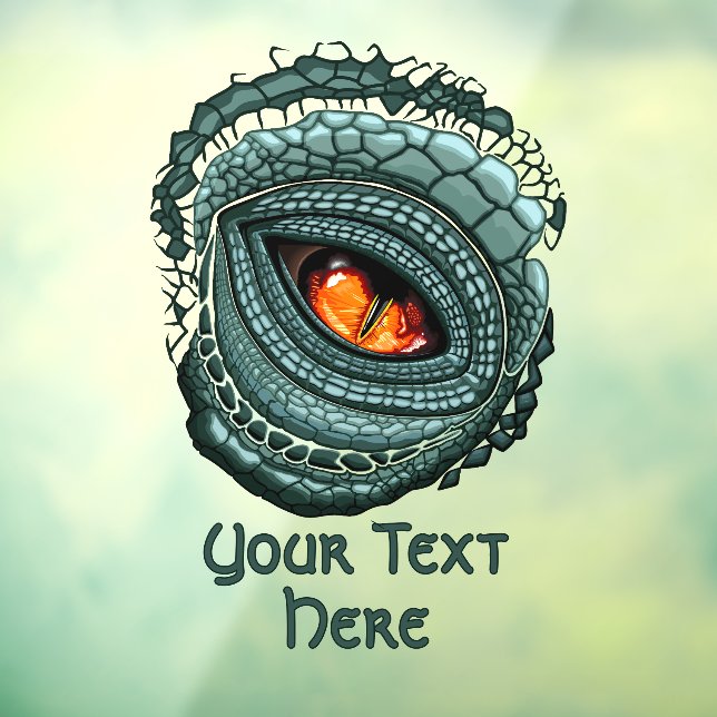 Autocollant Pour Fenêtre Œil de prédateur reptile primal (Feuille 3)